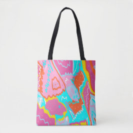 Summer Poolvibes Abstrakt Print Tasche