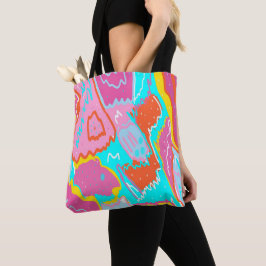 Summer Poolvibes Abstrakt Print Tasche