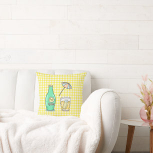 Summer Pop Soda Vibes - Niedlicher Cartoon Drink Kissen