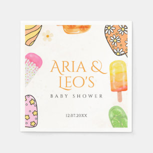 Summer Popsicle Baby Dusche Napkins Serviette