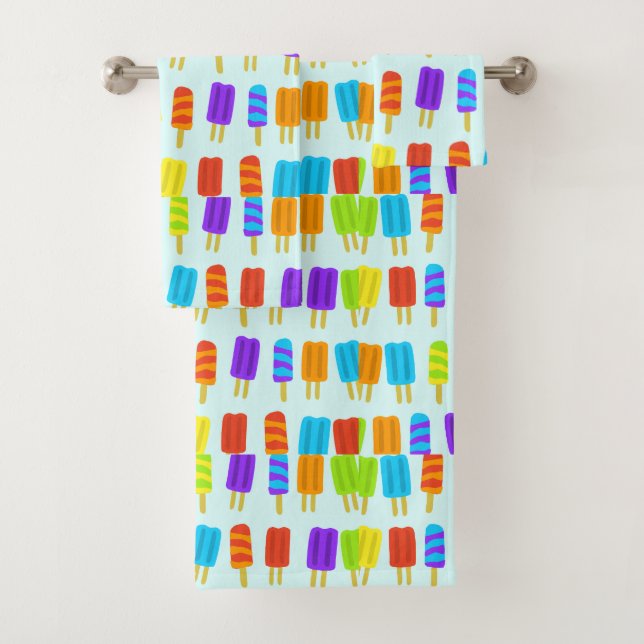 Summer Popsicle Pattern Badetücher Set (Insitu)