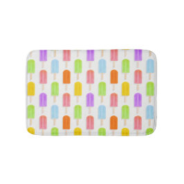 Summer Rainbow Popsicles Pattern Badematte