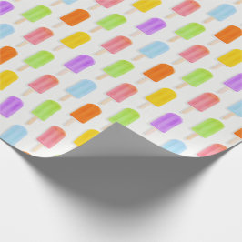 Summer Rainbow Popsicles Pattern Geschenkpapier