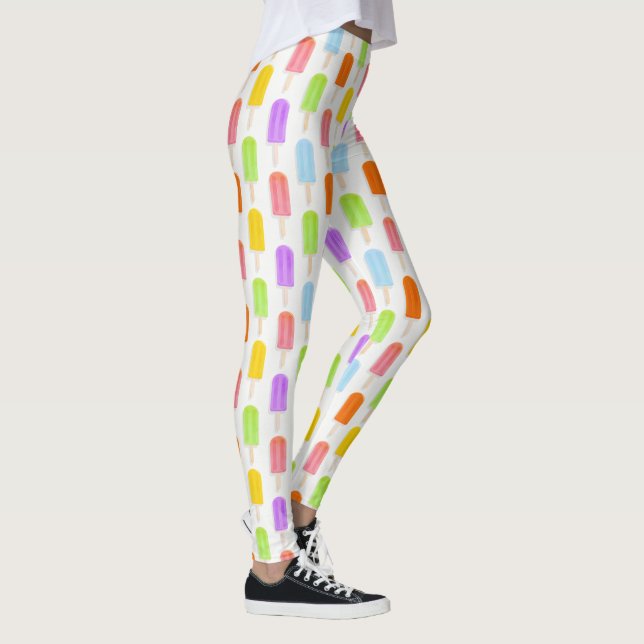 Summer Rainbow Popsicles Pattern Leggings (Rechts)