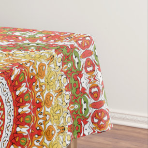 Summer Red und Orange Fiesta Mandala Tischdecke