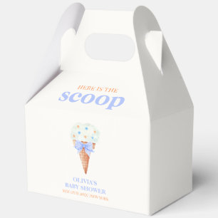 Summer Retro Bow Star Ice Cream Baby Dusche Geschenkschachtel