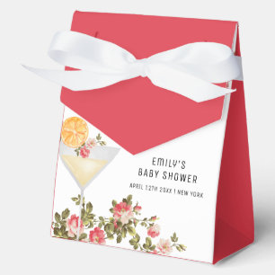 Summer Rose Brunch Bubbly Champagner Baby Dusche Geschenkschachtel