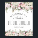 Summer Rose Garden Brautparty Begrüßungszeichen Poster<br><div class="desc">Herzlich willkommen bei Ihren Brautpartys im femininen Stil mit diesen unwiderstehlichen rosa Rosen und gemischter Gartenblüte. Dieses beliebte Design hat wunderschöne Blumenelemente, die sich oben und unten im Design befinden und Ihren Text schön rahmen. Der gesamte Text kann durch Ersetzen des Beispieltextes in der Entwurfsvorlage mit Ihrer gewünschten Formulierung personalisiert...</div>