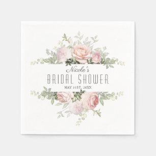 Summer Rose Garden Brautparty Serviette
