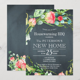 Summer Rose Garten rustikal neue Zuhause Grillen Einladung
