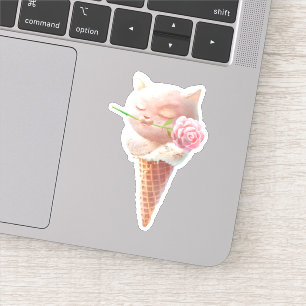 Summer Rose Ice Creme Aufkleber