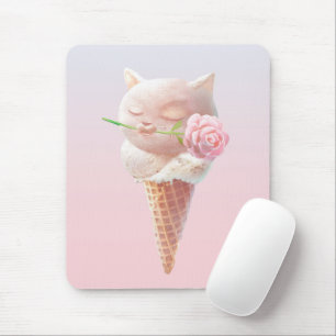 Summer Rose Ice Creme Mousepad