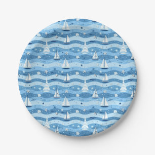 Summer Sailboats Beach Pool Party Paper Teller