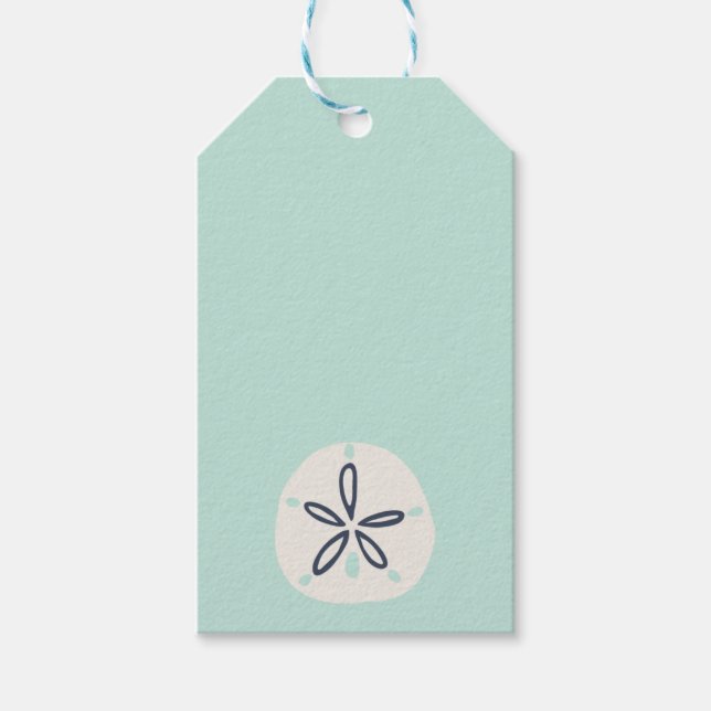 Summer Sand Dollar Geschenktag Geschenkanhänger (Vorderseite)