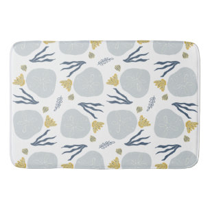 Summer Sand Dollar Seashells Beach Pattern Beach Badematte