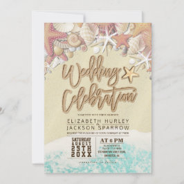 Summer Sandy Beach Hochzeit Brautparty Starfish Dankeskarte