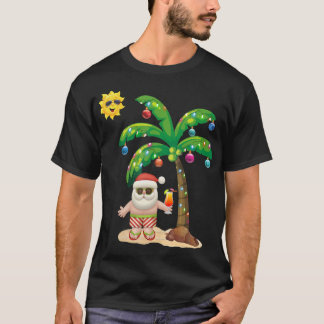 Summer Santa Claus Shirt Weihnachten Mele Kalikima
