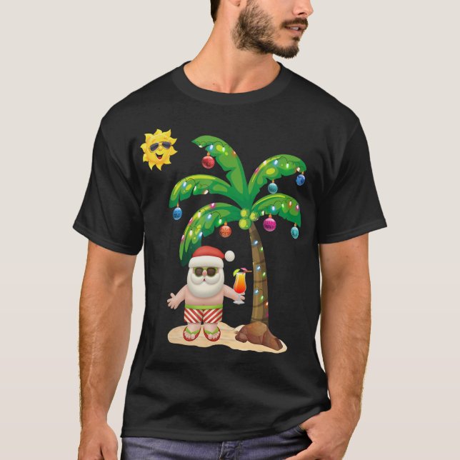 Summer Santa Claus Shirt Weihnachten Mele Kalikima (Vorderseite)