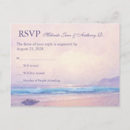 Summer Sea Beach Hochzeit UAWG Postcard Einladungspostkarte