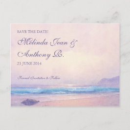 Summer Sea Save the Date Postcard Ankündigungspostkarte