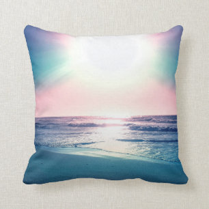 Summer Sea Sunset Tropical Beach Foto Kissen