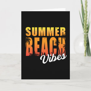 Summer Sea Vacation Sun Surf Beach Cool Funny Gift Karte