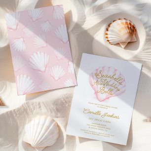 Summer Seashells and Wedding Bells Brautparty Einladung