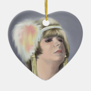 Summer Siren Heart Ornament