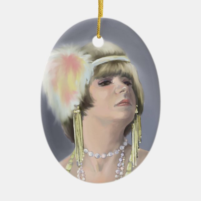 Summer Siren Oval Ornament (Vorne)