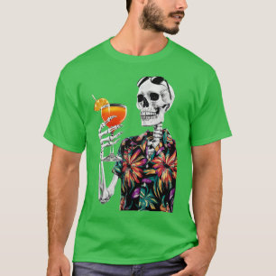 Summer Skeleton Sommer Aperol Spritz Urlaub Gesche T-Shirt