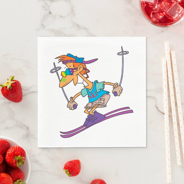 Summer Skier Serviette (Von Creator hochgeladen)