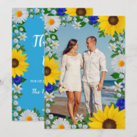 Summer Sky Blue Floral Wedding