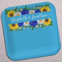 Summer Sky Blue Floral Wedding