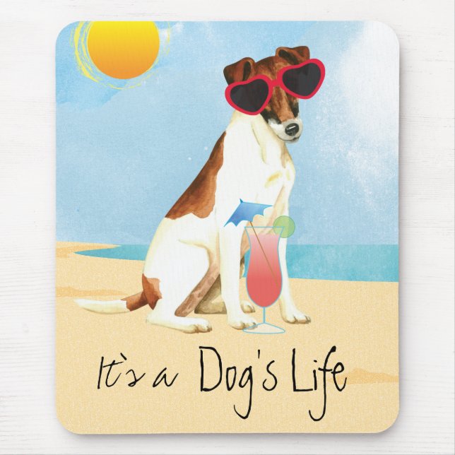 Summer Smooth Fox Terrier Mousepad (Vorne)