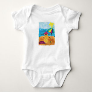 Summer Snowman - Kids Art für CHOC Baby Strampler