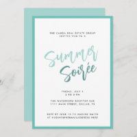 Summer Soiree Modern Script Corporate Summer Party