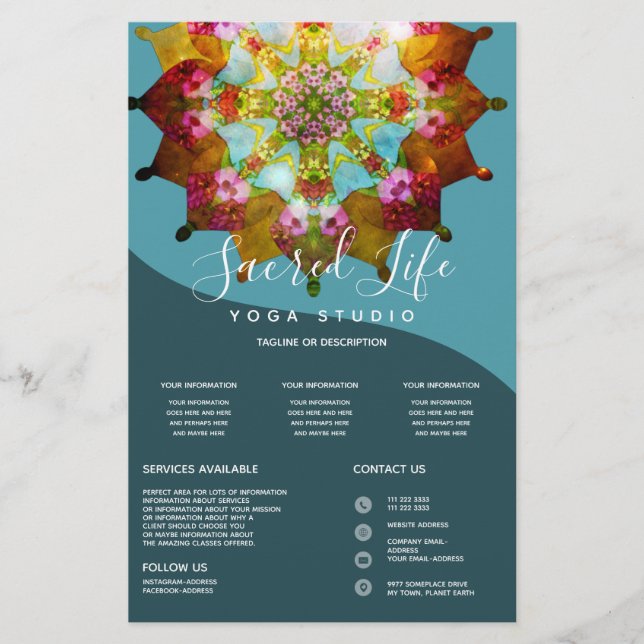 Summer Sol Mandala Flyer (Vorne)