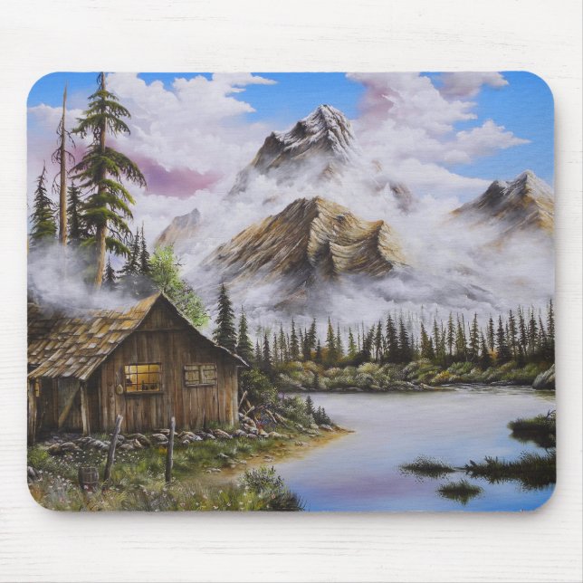 Summer Solitude Oil Gemälde von David Paul Mousepad (Vorne)