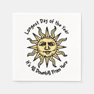 Summer Solstice Gedicht Serviette