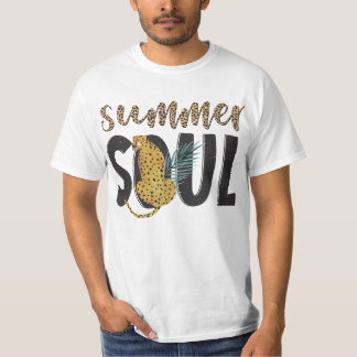Summer Soul T - Shirt mit Leopard Design