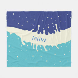 Summer Splash kundenspezifische Monogramm Fleecede Fleecedecke