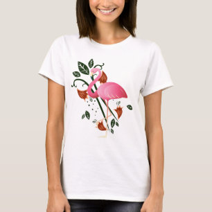 Summer Spring Blume Women's Pink Flamingo T-Shirt
