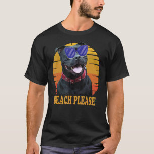 Summer Staffordshire Hund Coole Staffy Sonnenbrill T-Shirt