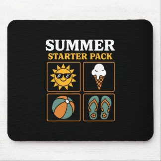 Summer Starter Pack Sun Flip Flops Ll And Ice Crea Mousepad