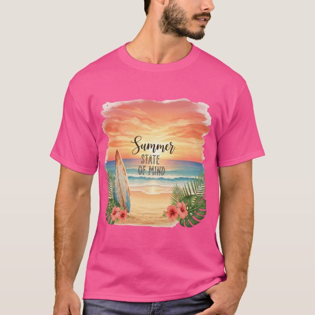 Summer State of Mind Sunset T-Shirt (Vorderseite)