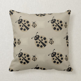 Summer Stone Polka Dot Lady Bugs Pillow Kissen