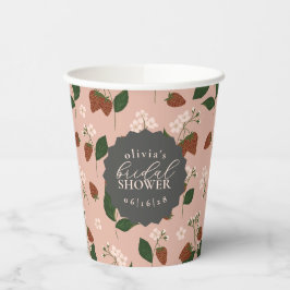 Summer Strawberries Brautparty Personalisiert Pappbecher