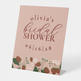 Summer Strawberries Brautparty Personalisiert Sockelschild