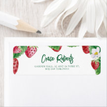 Summer Strawberry Baby Shower Berry Sweet Address