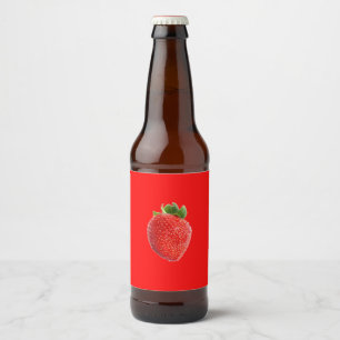 Summer Strawberry Bierflaschenetikett